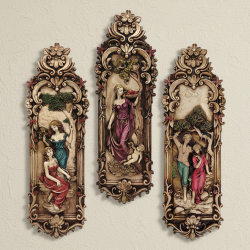 3’lü Vintage Duvar Panosu Seti 45x14 cm - 4