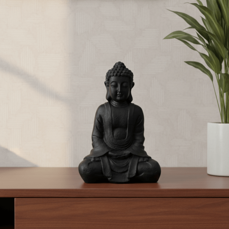 Dekoratif Buda Heykeli Biblo (22x15cm) - 2