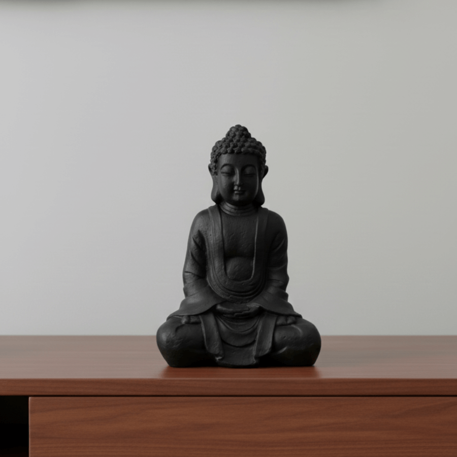 Dekoratif Buda Heykeli Biblo (22x15cm) - 3