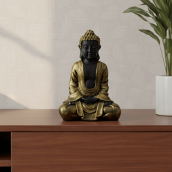 Dekoratif Buda Heykeli Biblo (22x15cm) - 7