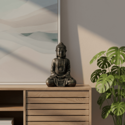 Dekoratif Buda Heykeli Biblo (22x15cm) - 8