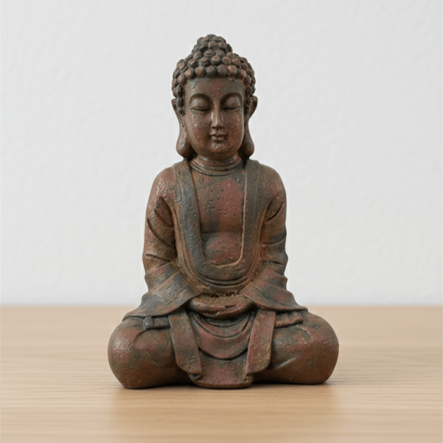 Dekoratif Buda Heykeli Biblo (22x15cm) - 10