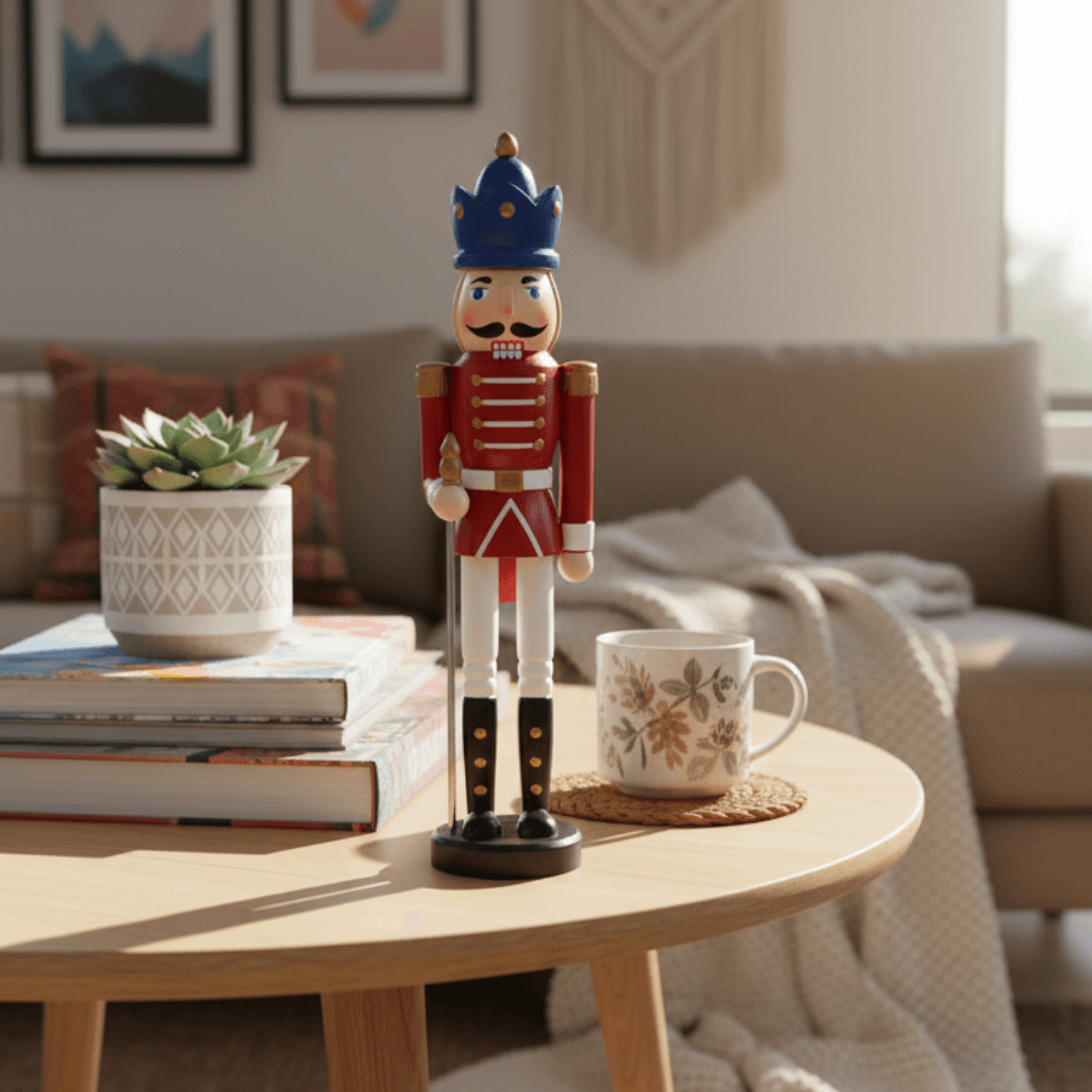 Dekoratif Büyük Boy Kurşun Asker Biblo (25 cm Boy) 