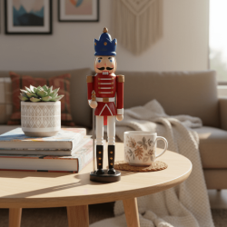 Dekoratif Büyük Boy Kurşun Asker Biblo (37 cm Boy)  - 1