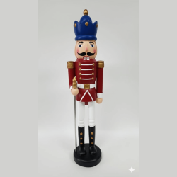 Dekoratif Büyük Boy Kurşun Asker Biblo (37 cm Boy)  - 2