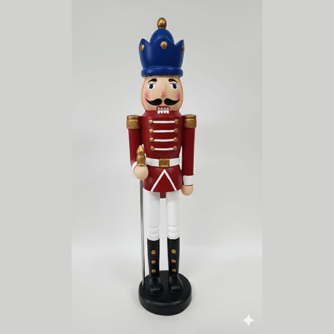 Dekoratif Büyük Boy Kurşun Asker Biblo (37 cm Boy)  - 2