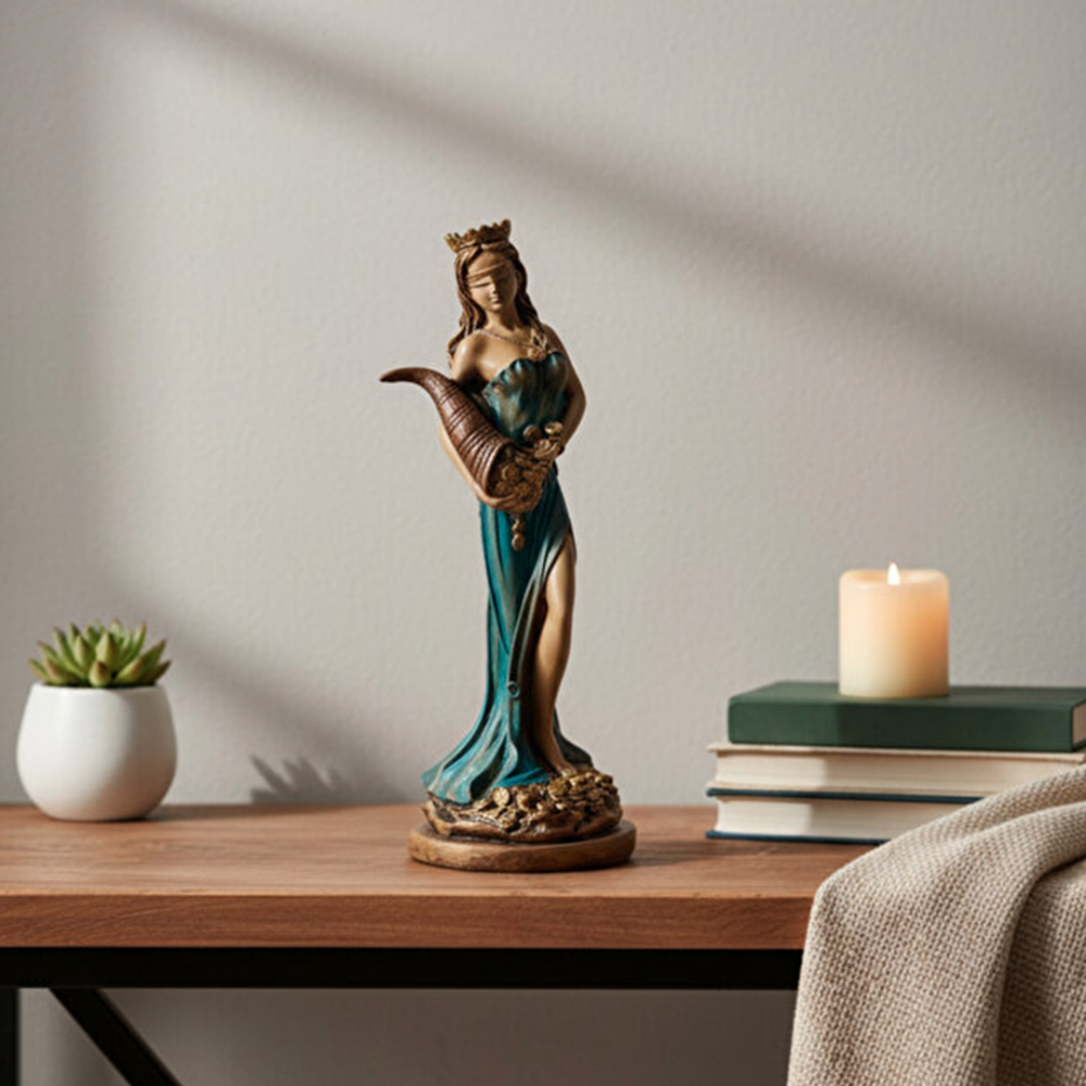 Dekoratif Fortuna Şans Meleği Biblo 30x9 cm