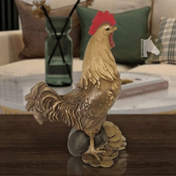 Dekoratif Horoz Heykeli Biblo (18x14cm) - 2