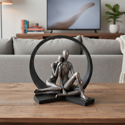 Dekoratif Sevgili Aşk Çifti Biblo 32 cm - 2