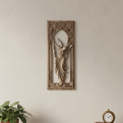 Melekli Dekoratif Duvar Panosu ve Tablosu 45x21 cm - 1